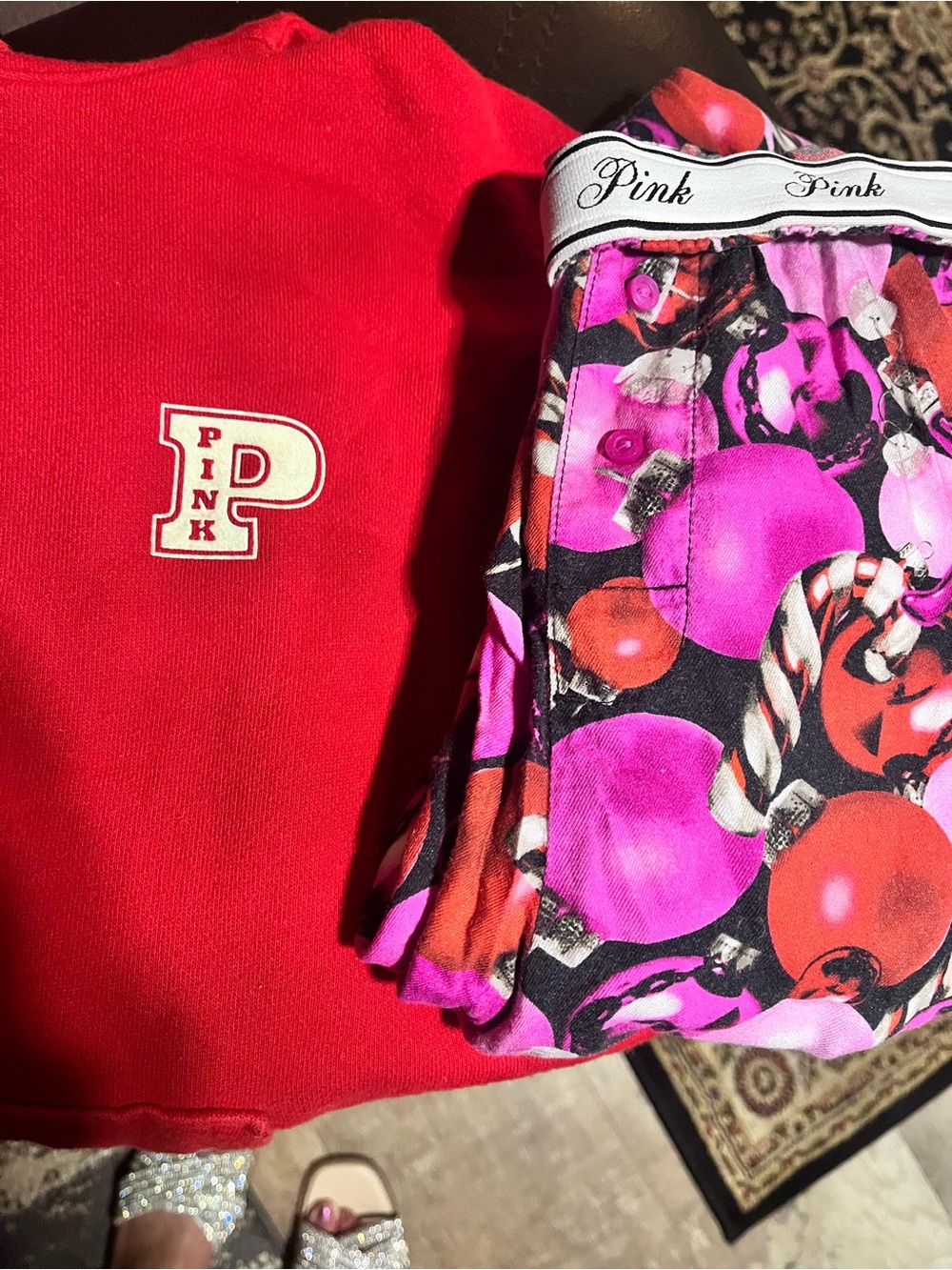 Pink hoodie n pjs